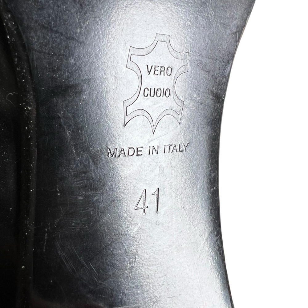 Bolero Dettagli Di Moda Bespoke Wingtip Brogue Oxford Granny Heels Sz 41 (10 US) - Picture 10 of 13